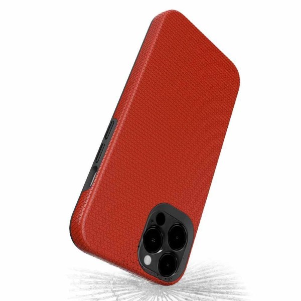 Encontraproduto.com.br - Double Case Para Iphone 13 Pro Max Vermelha - Capa Antichoque Dupla
