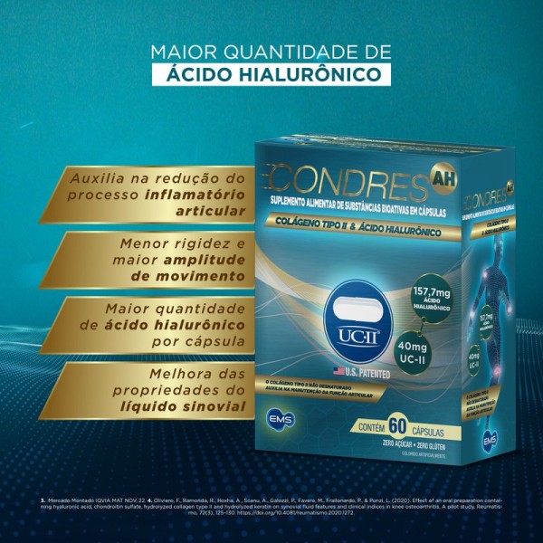 Encontraproduto.com.br - Suplemento Alimentar Condres AH 60 Cápsulas