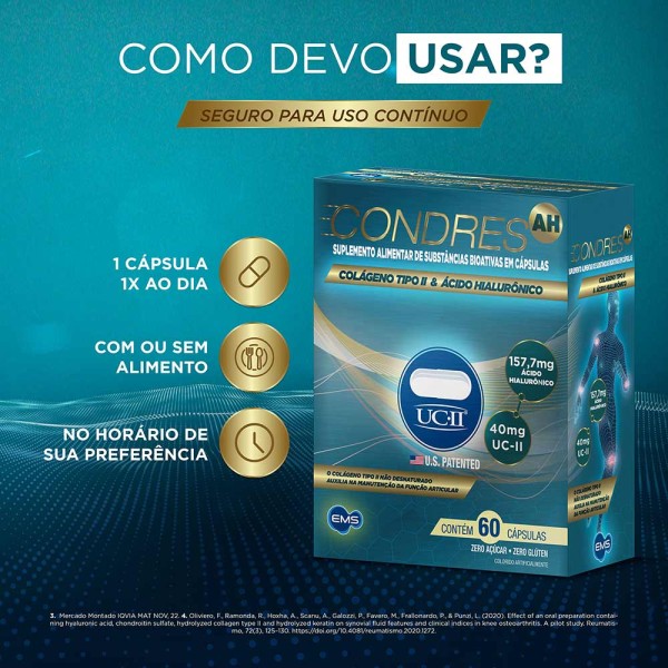 Encontraproduto.com.br - Suplemento Alimentar Condres AH 60 Cápsulas
