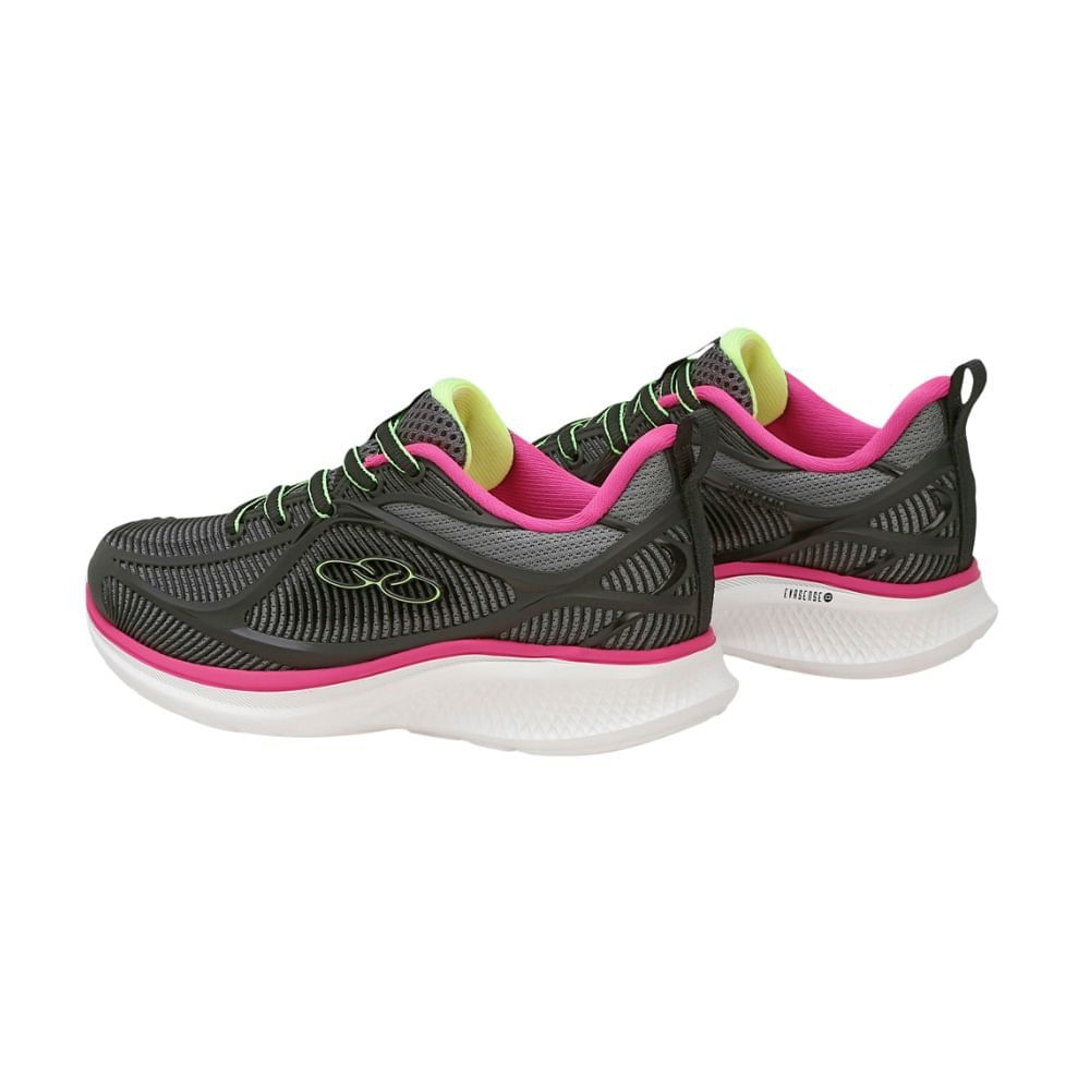 Encontraproduto.com.br - Tênis Olympikus Supremo Kids Preto e Pink - Infantil