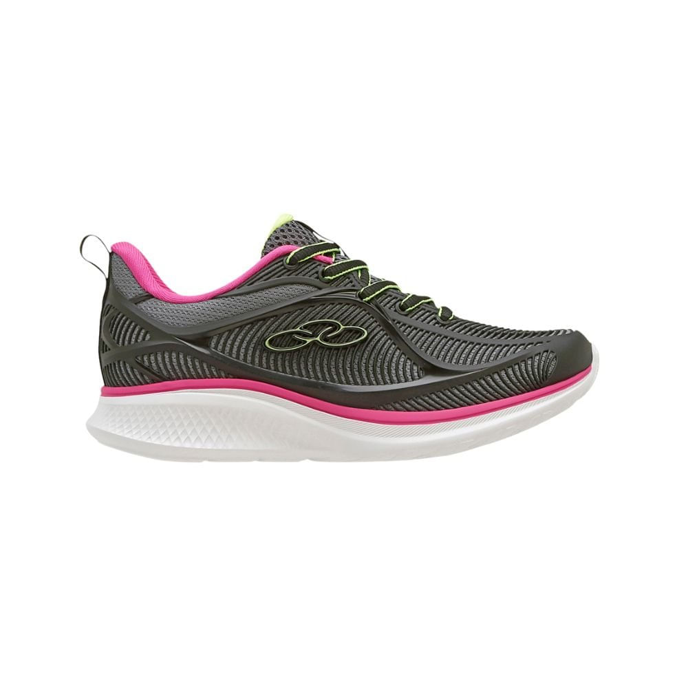Encontraproduto.com.br - Tênis Olympikus Supremo Kids Preto e Pink - Infantil