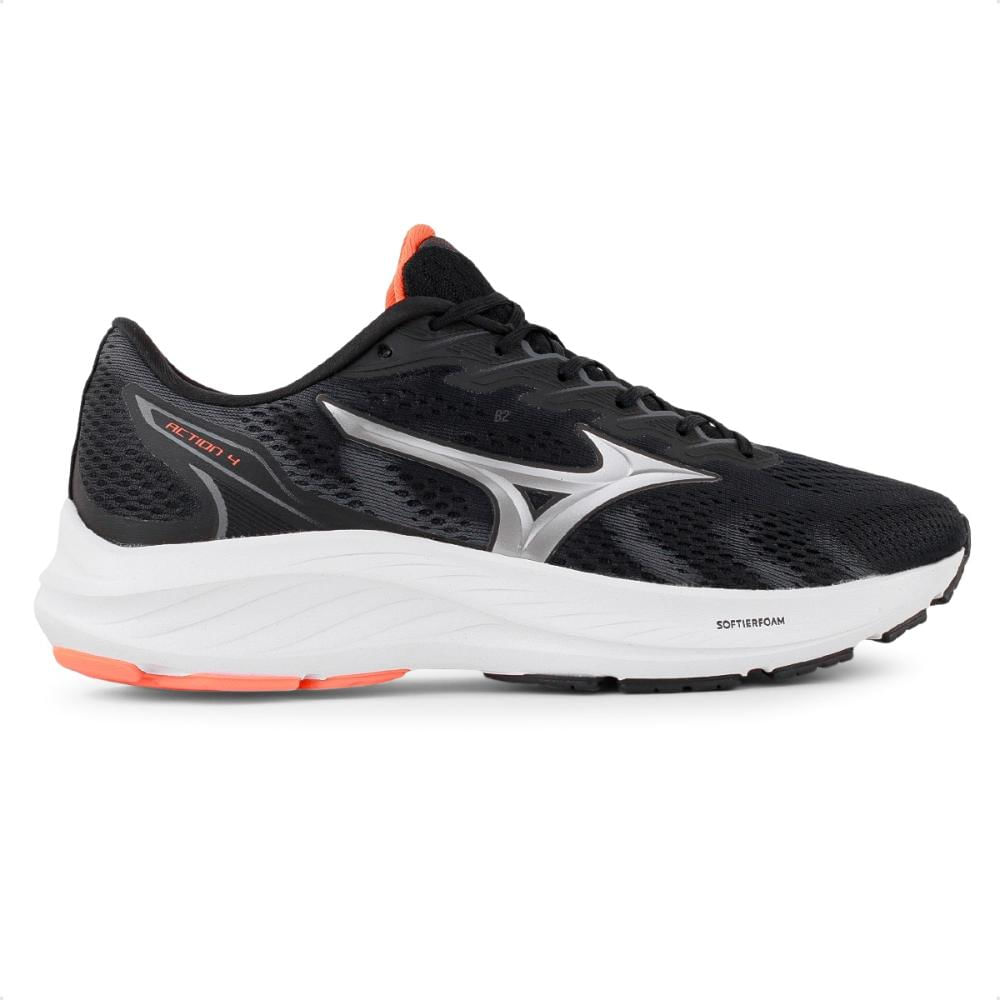 Encontraproduto.com.br - Tênis de Corrida Masculino N° 38 Mizuno Action 4 Preto (MP)