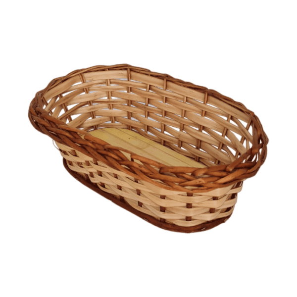 Encontraproduto.com.br - Cachepô de Vime para Duas Violetas Art Cestas