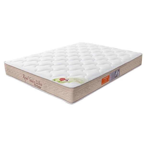 Encontraproduto.com.br - Colchão King Size de Espuma Orthocrin Royal Saúde Ultra D33 - 193x203x25