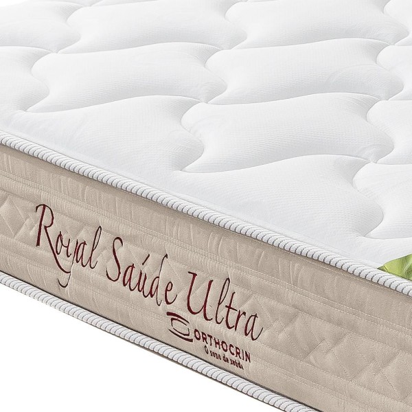 Encontraproduto.com.br - Colchão King Size de Espuma Orthocrin Royal Saúde Ultra D33 - 193x203x25