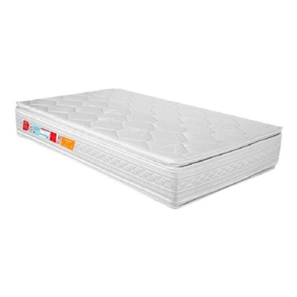 Encontraproduto.com.br - Colchão Solteiro D33 Orthocrin Royal Saúde Plus Pt-88x188x24