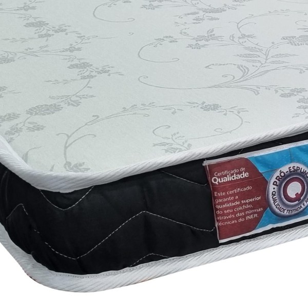 Encontraproduto.com.br - Colchão Solteiro Espuma Orthocrin Platinum D23 - 88x188x12