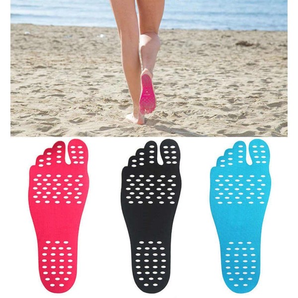 Encontraproduto.com.br - Par Palmilha Proteção De Sola Do Pé Colante Auto Adesiva Para Praia Piscina Alfalto Easy Sole M
