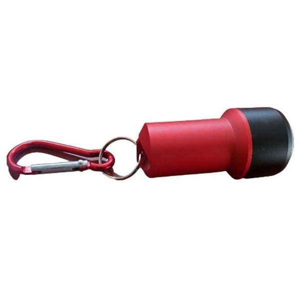 Encontraproduto.com.br - Lanterna Luminária Led Mosquetão Chaveiro Pesca Pescaria Camping Luz De Emergência 3 Modos vermelho