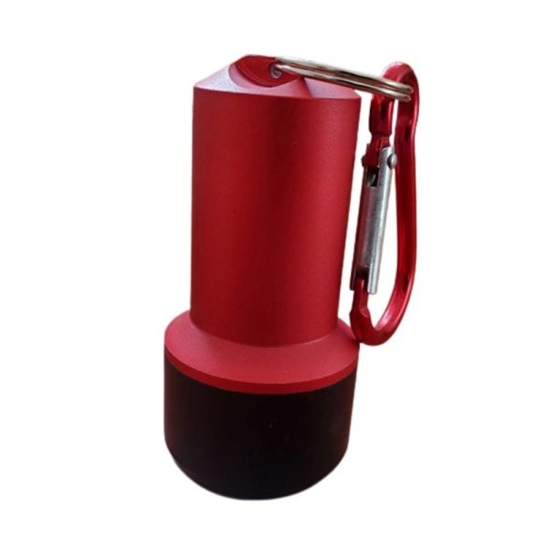 Encontraproduto.com.br - Lanterna Luminária Led Mosquetão Chaveiro Pesca Pescaria Camping Luz De Emergência 3 Modos vermelho