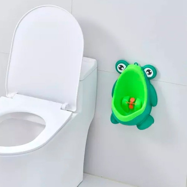 Encontraproduto.com.br - Urinol Penico Troninho Sapo Desfralde Com Alvo Giratório