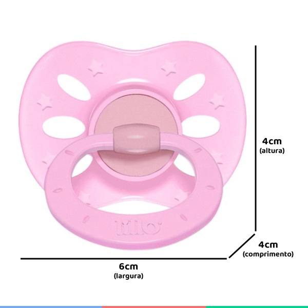 Encontraproduto.com.br - Chupeta De Bebê Infantil Com Bico Silicone Do Nascimento à 6 Meses Tam 1 Extra Air Lillo