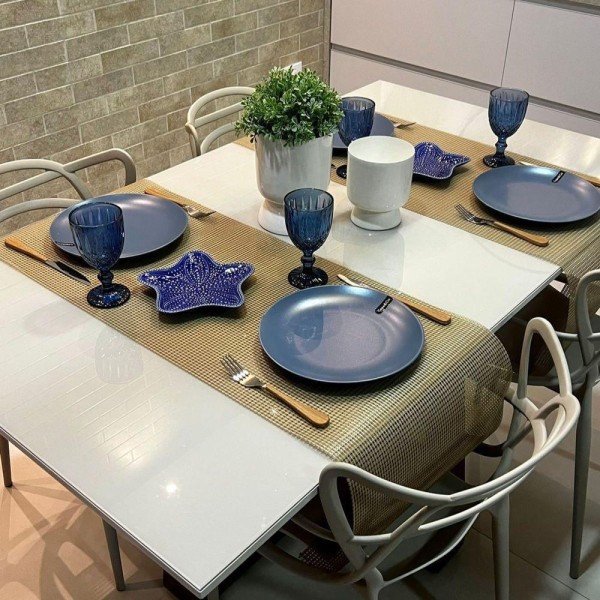 Encontraproduto.com.br - Passadeira Para Mesa Posta 2,00mt X 40cm Caminho Mesa