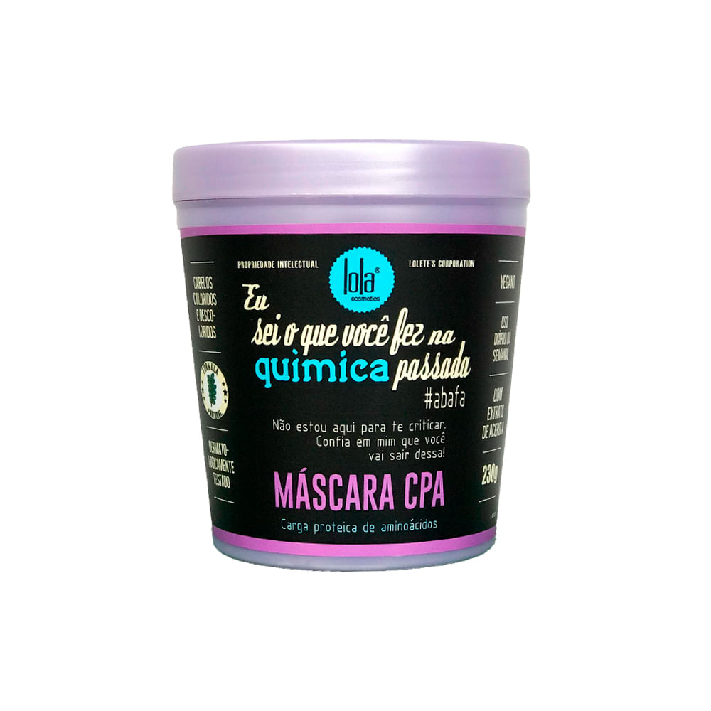 Encontraproduto.com.br - Kit Lola Cosmetics Hidratação Eu Sei o Que Você Fez na Química Passada – Shampoo 250 ml + Máscara 230 g + Tratamento em Spray 250 ml