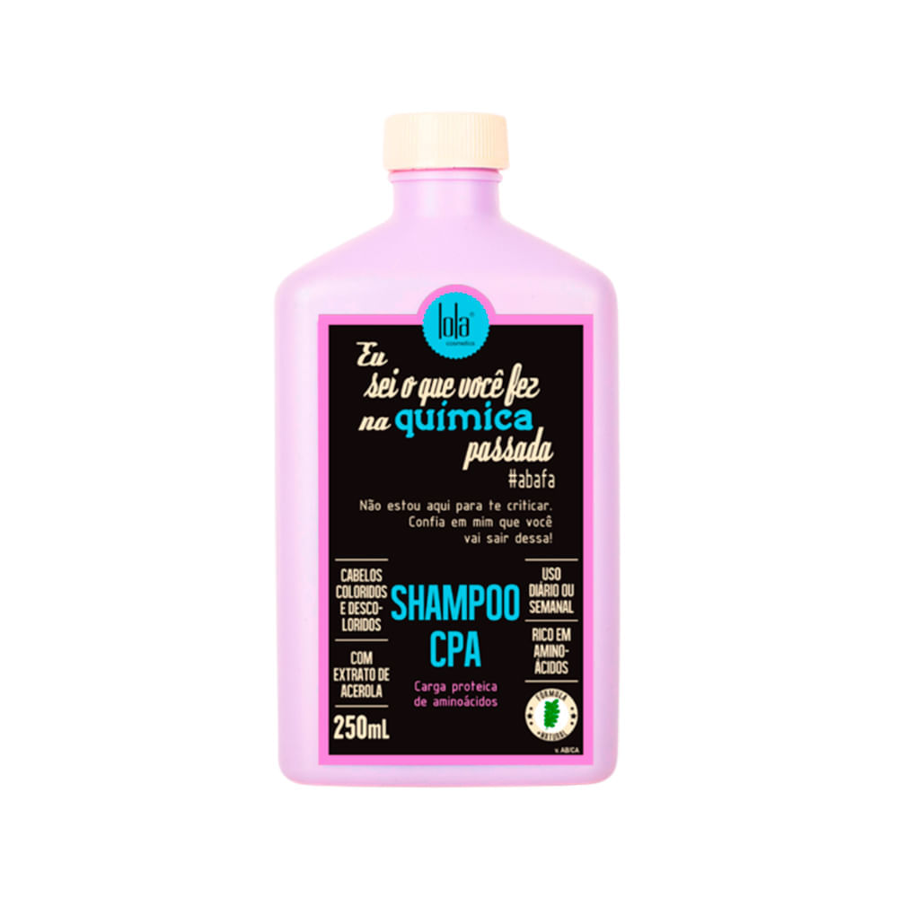 Encontraproduto.com.br - Kit Lola Cosmetics Hidratação Eu Sei o Que Você Fez na Química Passada – Shampoo 250 ml + Máscara 230 g + Tratamento em Spray 250 ml