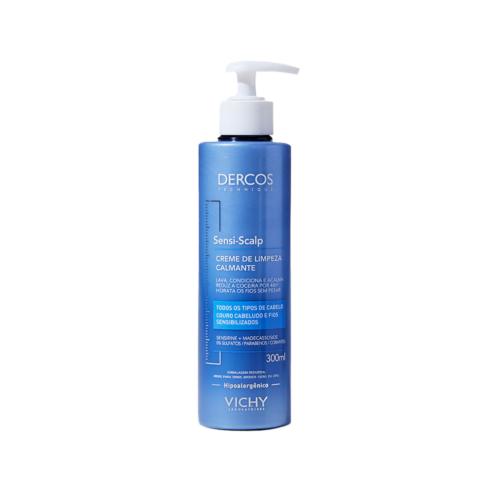 Encontraproduto.com.br - Kit Capilar Vichy Dercos Sensi-Scalp - Creme de Limpeza 300 ml + Sérum Capilar 50 ml