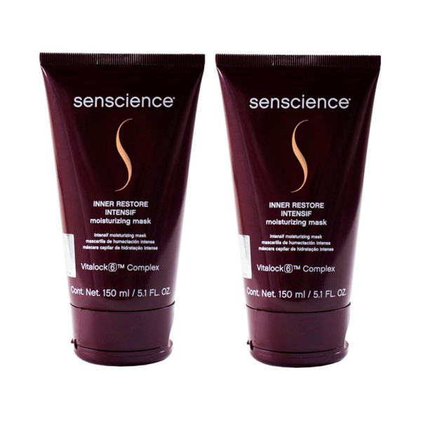Encontraproduto.com.br - Kit Senscience Inner Restore Intensif  - Máscara de Hidratação 150 ml - 2 Unidades