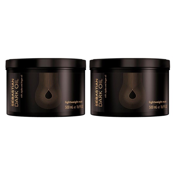 Encontraproduto.com.br - Kit Sebastian Professional Dark Oil Máscara de Brilho 500 ml - 2 Unidades