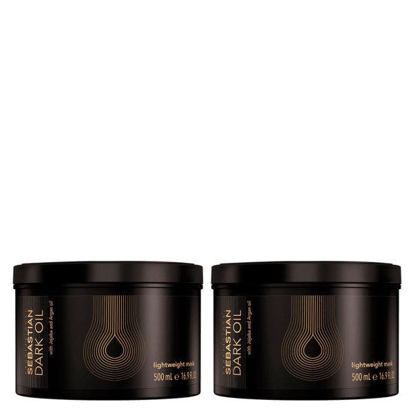 Encontraproduto.com.br - Kit Sebastian Professional Dark Oil Máscara de Brilho 500 ml - 2 Unidades