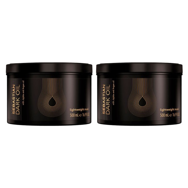 Encontraproduto.com.br - Kit Sebastian Professional Dark Oil Máscara de Brilho 500 ml - 2 Unidades