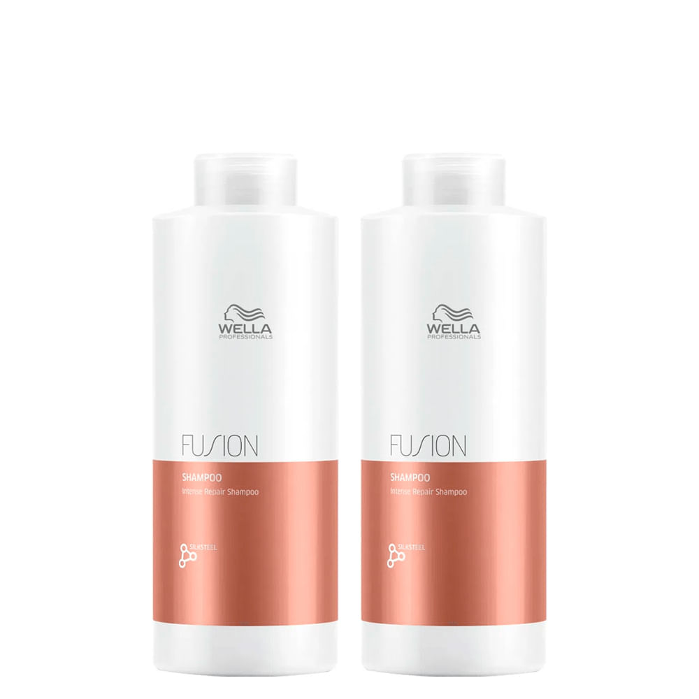 Encontraproduto.com.br - Kit Wella Professionals Fusion  Shampoo 1000 ml - 2 Unidades Kit Wella Professionals Fusion 1000 ml - 2 Unidades