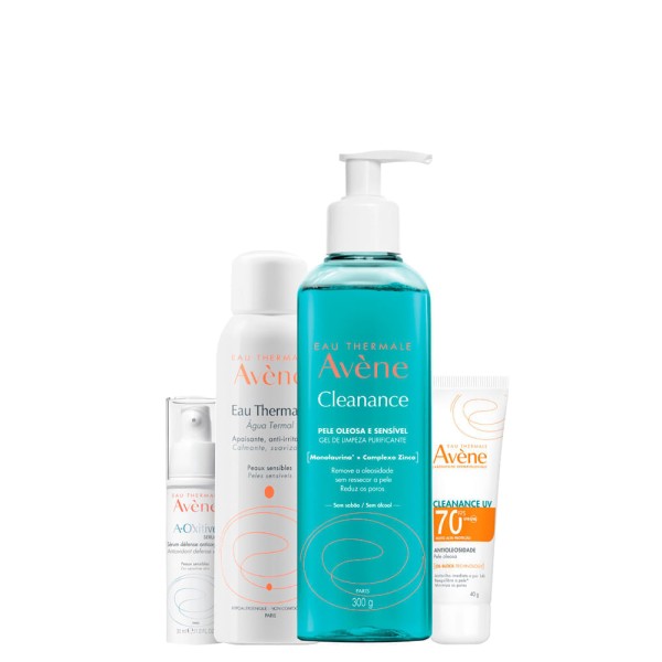 Kit Facial Avène Rotina Completa de Skincare - 4 Produtos