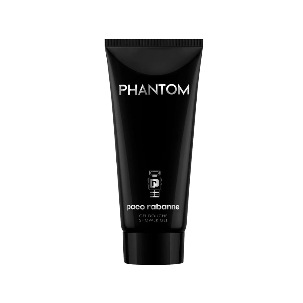 Encontraproduto.com.br - Kit Perfume Paco Rabanne Phantom Masculino Eau de Toilette 100 ml + Gel de Banho 100 ml + Perfume 200 ml Refil