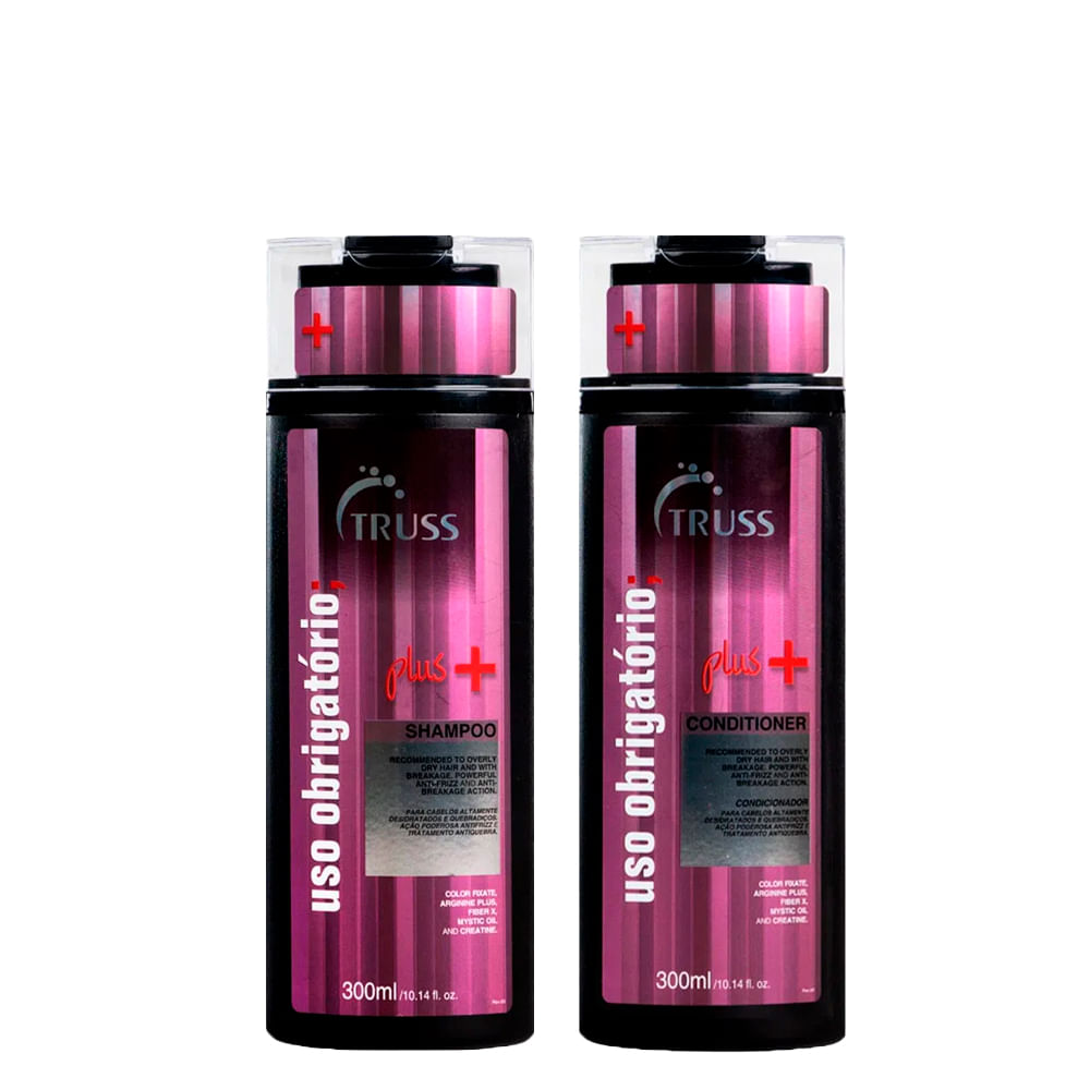 Kit Truss Uso Obrigatório Plus+ Shampoo 300 ml + Condicionador 300 ml