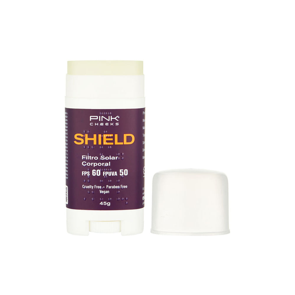 Encontraproduto.com.br - Kit Pink Cheeks - Protetor Solar Corporal Com Iluminador Shield Fps 50 Fpuva 30 50 ml + Protetor Solar Corporal Shield Fps 60 Fpuva 50 45 g