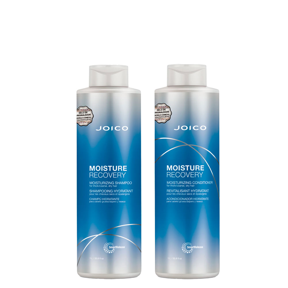 Kit Joico Professional Moisture Recovery For Dry Hair - Shampoo 1000 ml + Condicionador 1000 ml