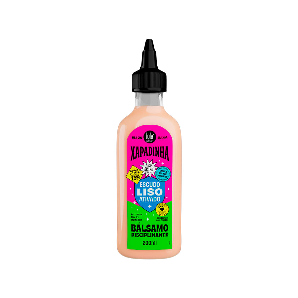 Encontraproduto.com.br - Kit Lola From Rio Xapadinha Escudo Liso Ativado - Shampoo 250 ml + Máscara 100 g + Leave-In 200 ml + Óleo 50 ml