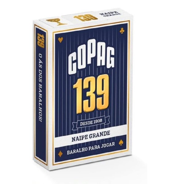 Encontraproduto.com.br - Jogo De Baralho 139 Naipe Grande Azul Copag 98481