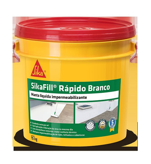 Encontraproduto.com.br - Sikafill Rapido 15kG Branco Sika
