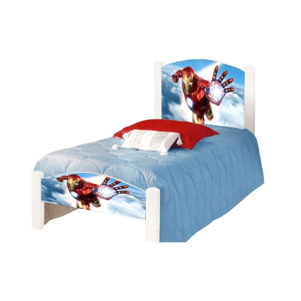 Encontraproduto.com.br - Cama Solteiro Infantil Iron Branco