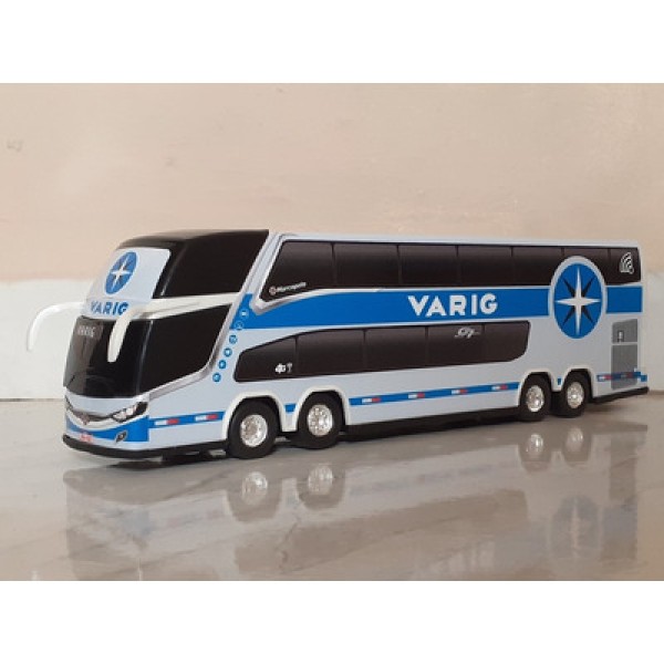 Encontraproduto.com.br - Miniatura Ônibus 4 Eixos Varig Pintura Antiga