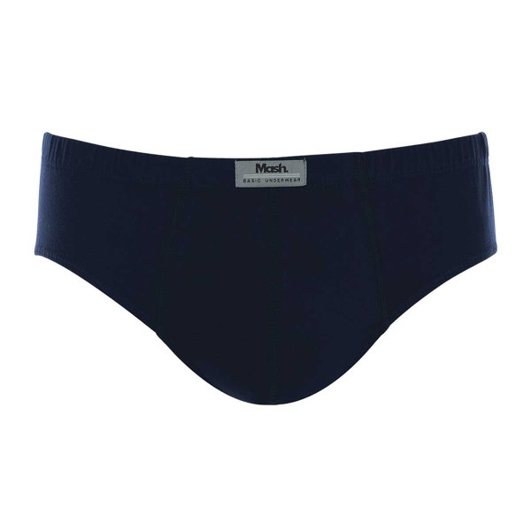 Encontraproduto.com.br - Cueca Slip Azul Marinho P Algodão Mash