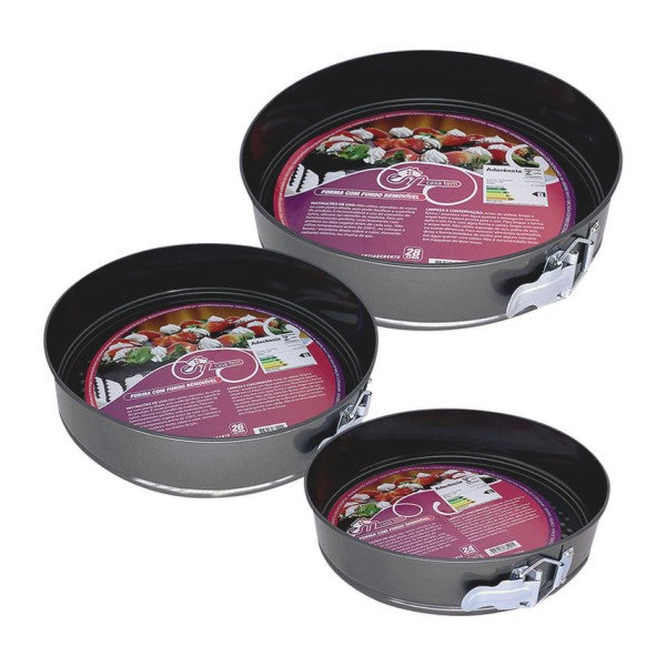 Encontraproduto.com.br - Jogos de Forma 3 Peças 24X6CM 26X6CM 28X6CM com fundo removível Em Casa Tem