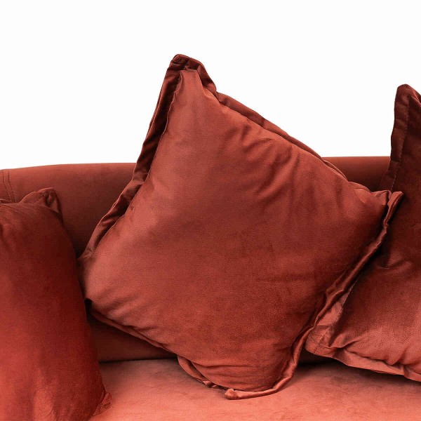 Encontraproduto.com.br - Sofá 3 Lugares Aga Kairo Inca Terra Cota (MP)