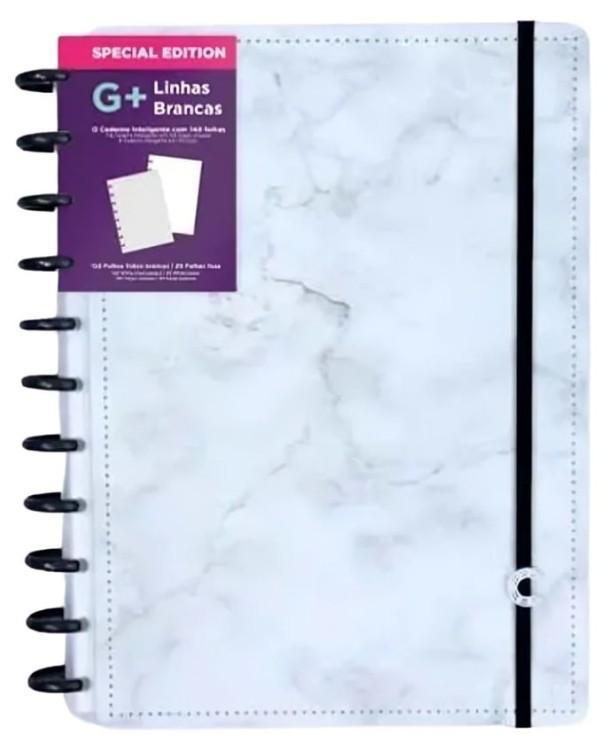 Encontraproduto.com.br - Caderno Inteligente 140f G Bianco Linhas Brancas Special Edition