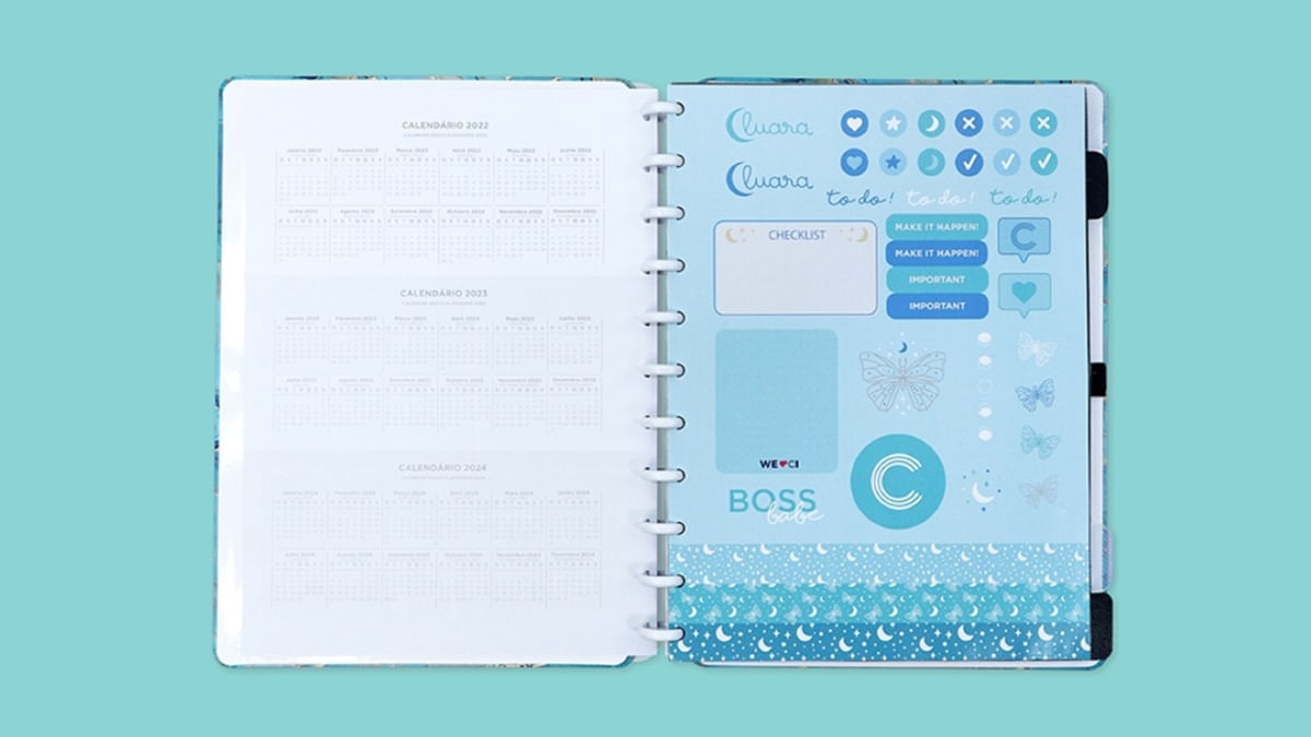 Encontraproduto.com.br - Caderno Inteligente By Luara Maldives Grande