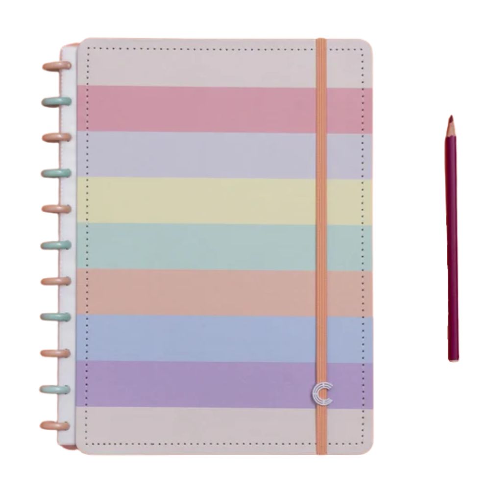 Caderno Inteligente Arco-íris Pastel A5