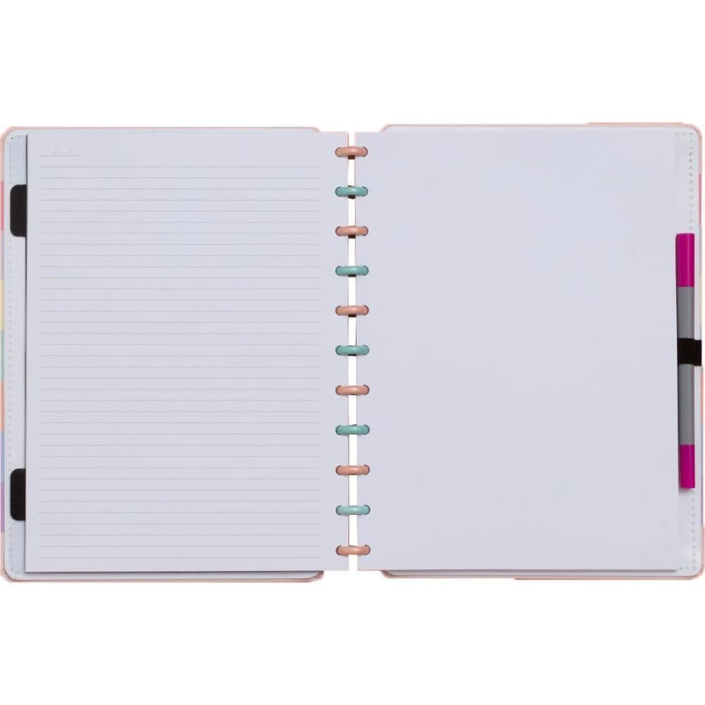 Encontraproduto.com.br - Caderno Inteligente Arco-íris Pastel Grande