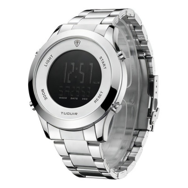 Encontraproduto.com.br - Relógio Tuguir Masculino Ref: Tg103 11796 Digital Prateado