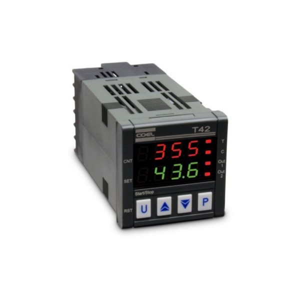 Encontraproduto.com.br - Temporizador Digital Multi Escala 24V/CC T42LLRR-K-P Coel