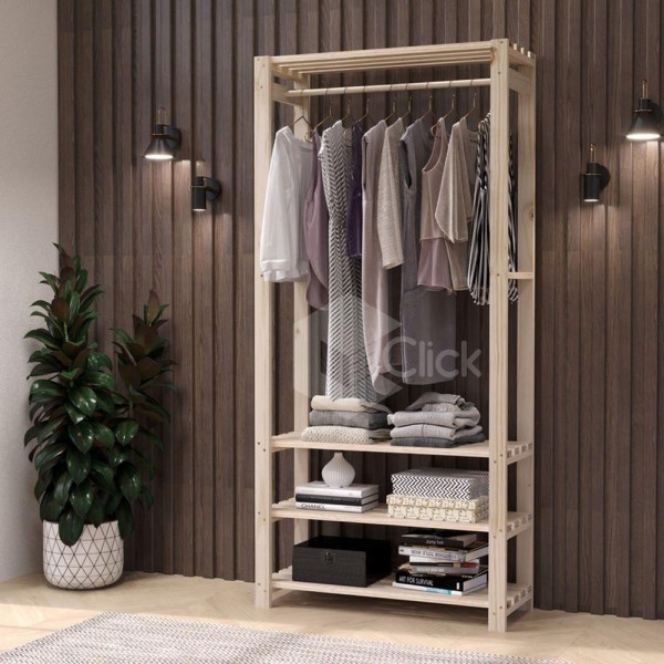 Encontraproduto.com.br - Arara 3 Roupas E Livros