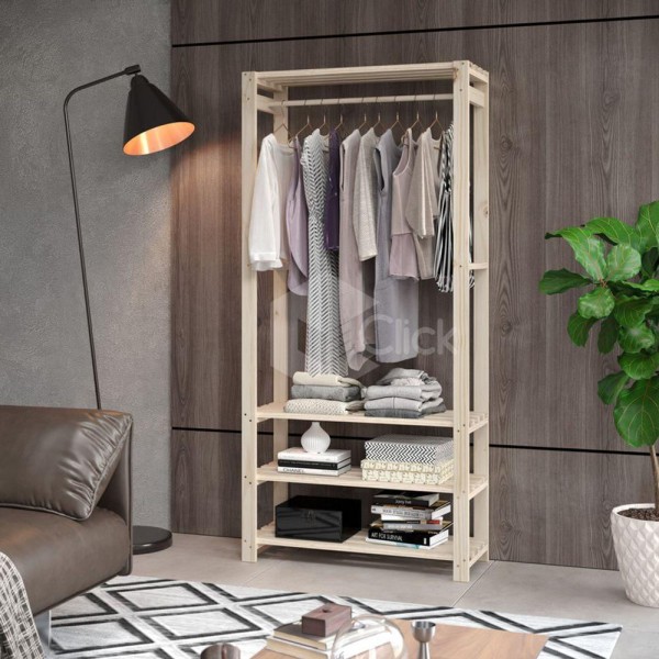 Arara Organizadora 3 Prateleiras Decorativo Rustico
