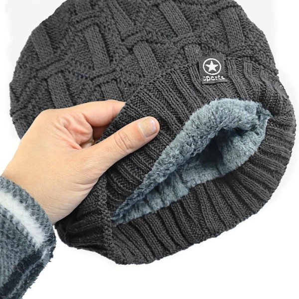 Encontraproduto.com.br - Kit Gorro Cachecol Estilo Gola Proteção Contra Frio Moda Acessórios Inverno Confortável Elegante C