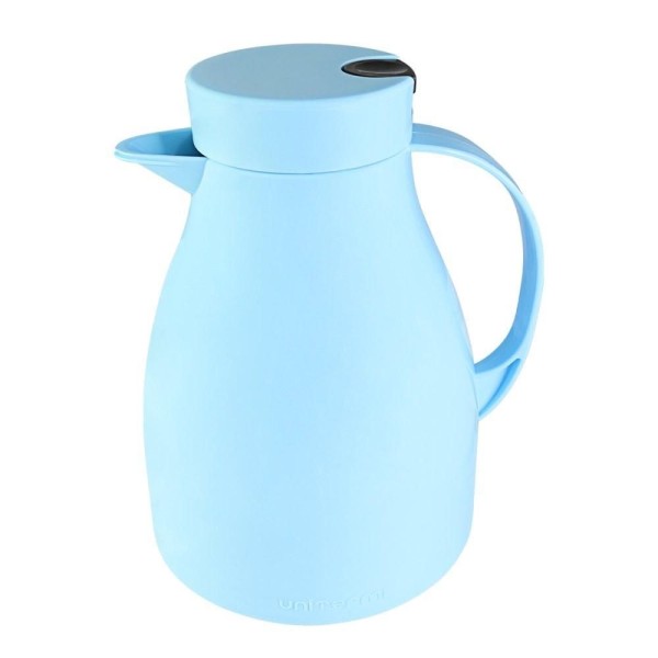 Encontraproduto.com.br - Kit Unibaby Garrafa Térmica Pote Hermético Dosador Copo Alimentação Fácil Essencial Cor azul