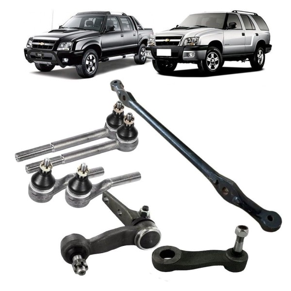 Encontraproduto.com.br - Terminal Direção S10 Blazer 2009 Barra Central Braço Pitman