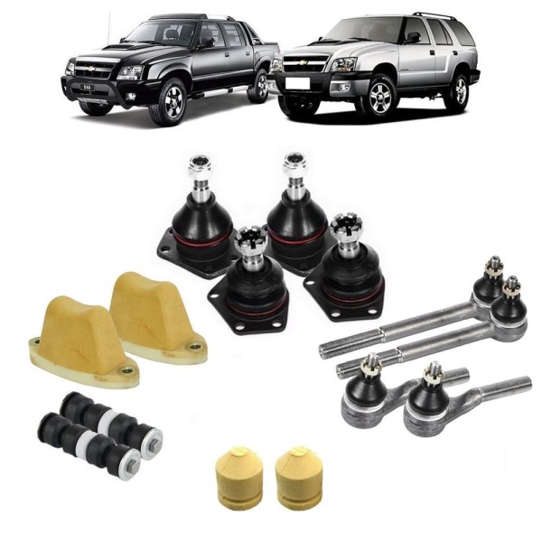 Encontraproduto.com.br - Kit Pivô S10 Blazer 2006 Terminal Ponteira Bieleta Batente